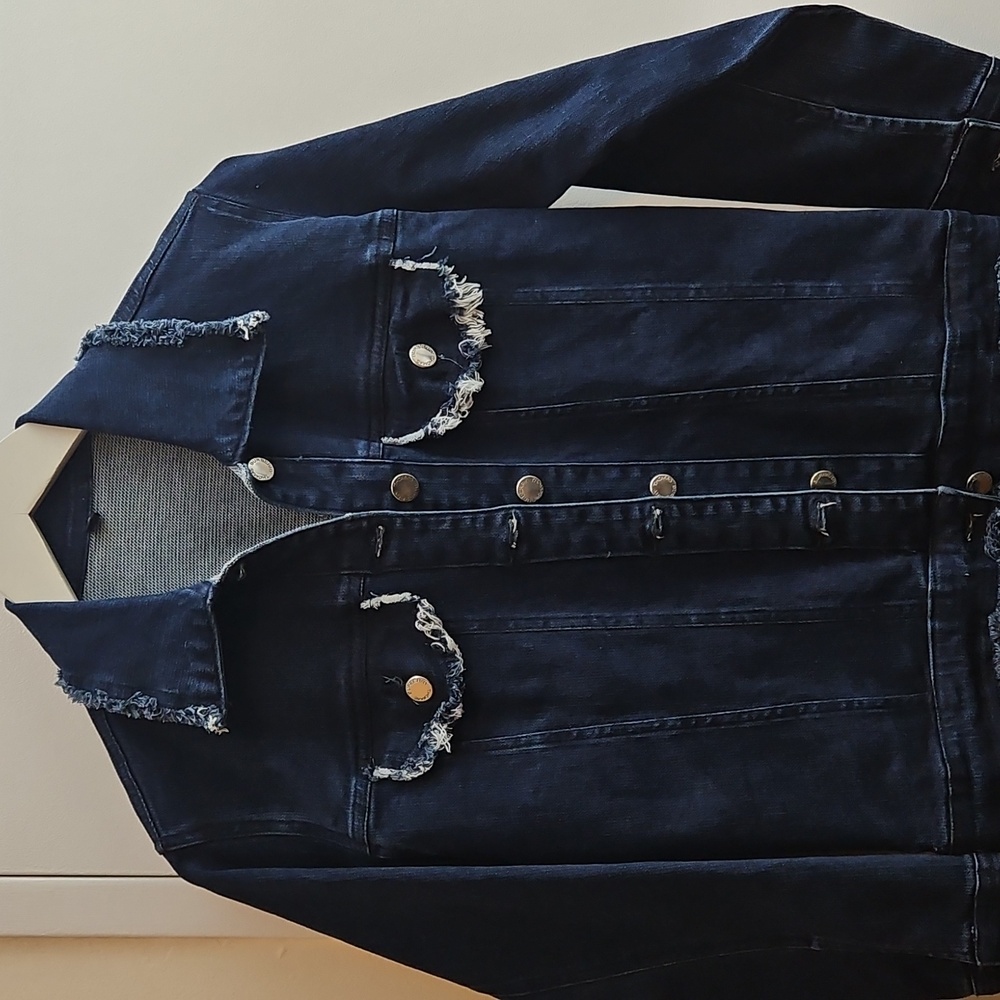 Dark Blue Denim Jacket Size L